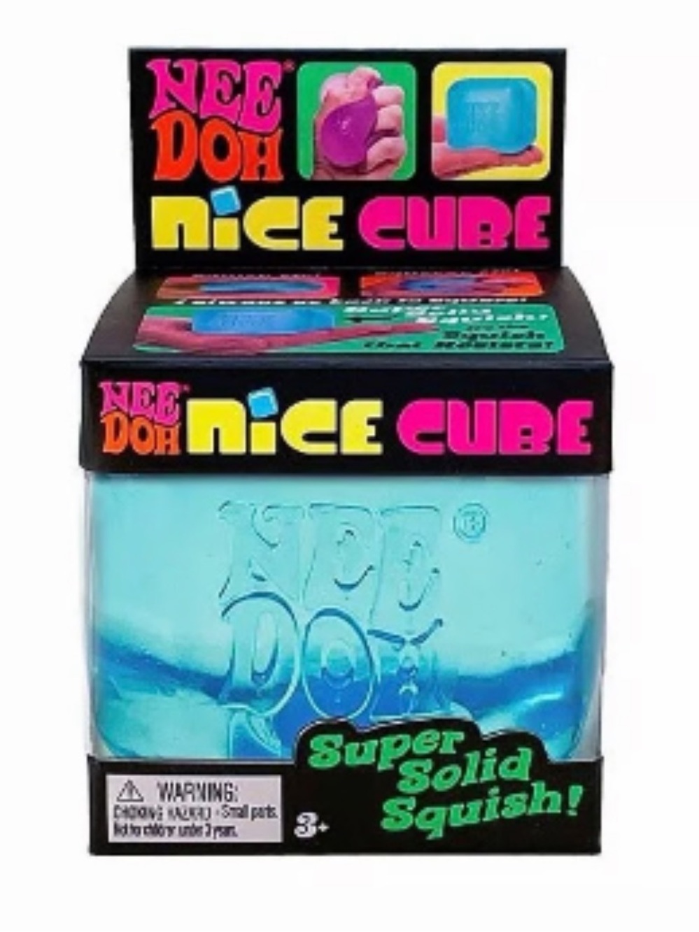 Nee Doh Nice Cube Clear Pink Squishy